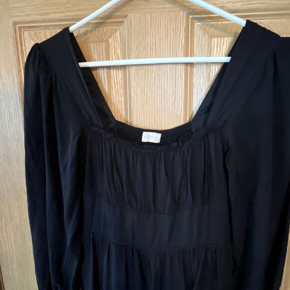Altar’d State Black Long Sleeve Mini Dress Small - Picture 3 of 8